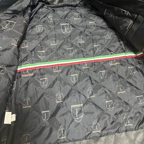 F Collections Faux Leather Jacket (Style M19120) - Brand New L size - Picture 5 of 9